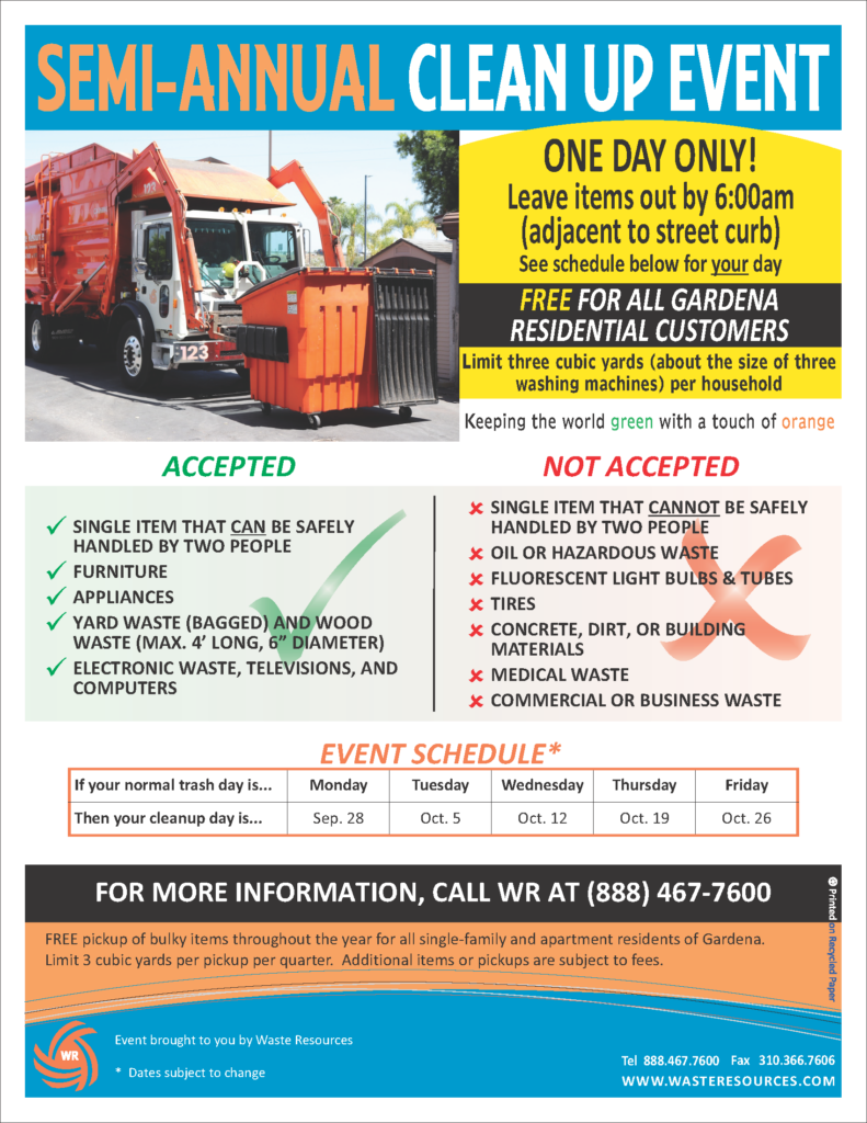 Glendale has a great FREE service for Bulky Item Pick up